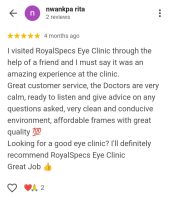 Royal Specs Eye Clinic Review